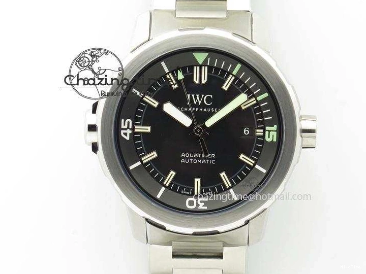 MIROTIME 0101 UrbanStyle Aquatimer Automatic IW329002 V6F 1:1 Best Edition Black Dial On SS Bracelet MIYOTA 7317